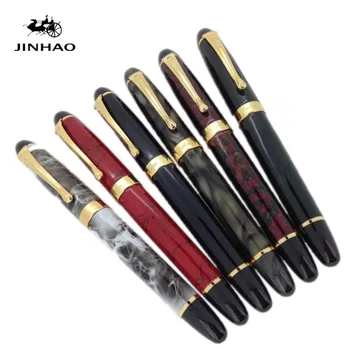 JINHAO X450 napredno nalivno pero 18K GP Nib črnilo, pero 23 barv lahko izbirajo embalaže z black torbica pen je vroče, prodaja
