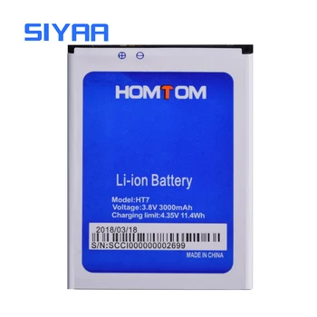 SIYAA Telefon Originalne Baterije ht7 Za Homtom HT7 Mobilni Telefon 3.8 Proti visoka zmogljivost 3000mAh Litij-Zamenjava Baterij