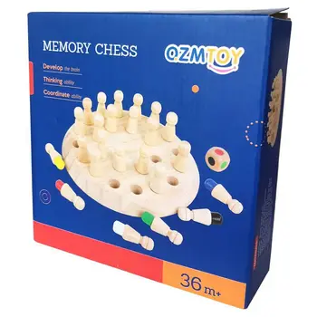 Otroci Izobraževalne Lesene Igrače Memory Match Palico Igra Šah Zabavno Blok Igre Barva Kognitivne Sposobnosti, Igrače za Otroke