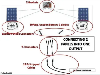 1 Par MC4 Connector Male + Female Žice solarnimi Priključek za Kabel MC4 2 moški 1 ženski in 2 ženski 1male