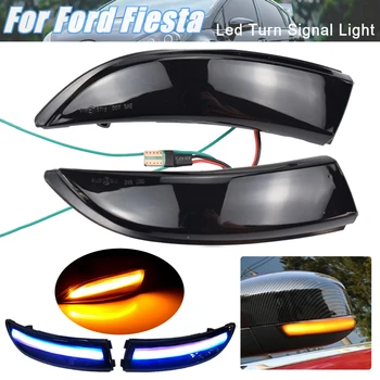 Za Ford Fiesta MK7 2008-2017 MK8 19+ LED Dinamični Vključite Opozorilne Luči Avtomobila Vzvratnega Ogledala, LED Indikator Blinker Nepremočljiva