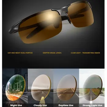 Nove Moške Noč Rumena Leča Photochromic Polarizirana UV400 sončna Očala za na Prostem Vožnje Ribolov, Golf Plaži Športna Očala Goggle