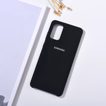 Samsung Galaxy S20 Ultra A71 A51 5G Tekoče Silikona Primeru Silky Soft-Touch Telefon Lupini Za Samsung S20 Plus S20 FE A21S A51 A71