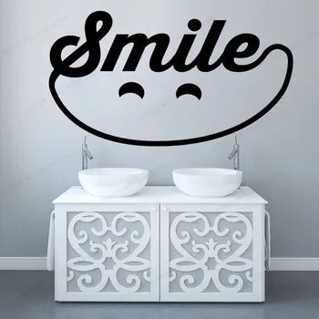 Nasmeh vinilna zobozdravstveno oskrbo stenske nalepke, vinilne Zobozdravstvene Urad okno izmenljive wall art zidana HJ720