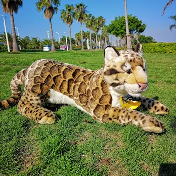 National Geographic 55 CM Realne Polnjene Živali, Igrače Leopard Plišastih Cheetah za Otroke Darila za Rojstni dan