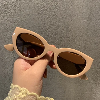 MS 2021 Nove Ženske sončna Očala Mačka Oči UV400 Oblikovalec blagovne Znamke Visoke Kakovosti Gradient sončna Očala Ženski oculos