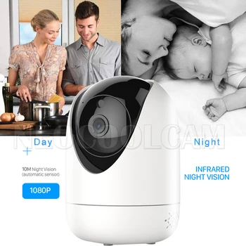 NEOCoolcam 1080P Ai-Sledenje WiFi IP Kamera Brezžična Pan/Tilt Obračanje Home Security Kamera Night Vision Cloud Camera icsee App