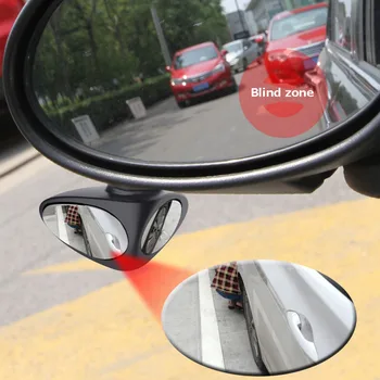 2 v 1 Avto Blind Spot Ogledalo 360-Stopinjski Zasuk Dvojno Stranicami Blind Spot Ogledalo Vzvratno Parkiranje Pomožne Avto Vzvratno Ogledalo