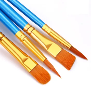 10Pcs Umetnik Najlon Lase Akvarel Paint Brush Set za Risanje, Barvanje DIY Igrača Vode Barvo Mehkih Čopičev, Svinčnik Komplet ustvarjalce