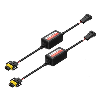 2pc H8 H9 H11 LED Smerniki Dekoder CAN-BUS EMC Opozorilo Žiga Kondenzator Anti-utripanja Upor Pas Canbus Napak Plug