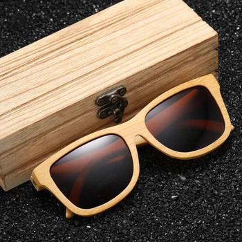 EZREAL blagovno Znamko Design Ročno izdelanih Naravnih Lesenih Bambusa sončna Očala Luksuzni Polarizirana sončna Očala Lesene Oculos de sol masculino