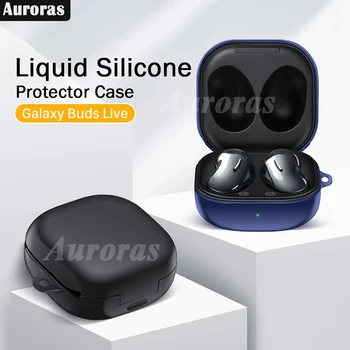 Auroras Za Samsung Galaxy Brsti Živo Primeru Tekoče Silikona Shockproof Slušalke Pribor Zaščitnik Pokrovček Za Samsung Brsti V Živo