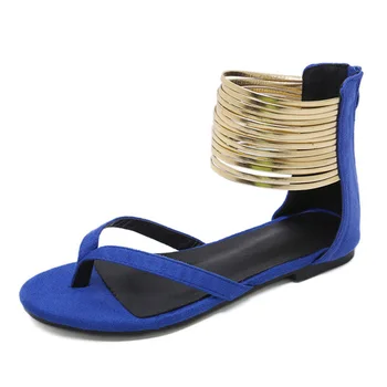 Ženske Sandali 2019 Moda Gladiator Flip Flops Sandali Poletne Čevlje, Ženska Priložnostne Rimski Slog Ravno Sandali Plaži Chaussures Femme
