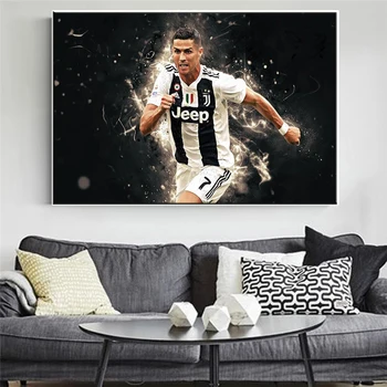 Nogometnega zvezdnika-Ronaldo Platno Slikarstvo Retro Plakatov in Fotografij Sodobnih Stenskih slikah, za Dnevni Sobi Doma Dekoracijo Cuadros