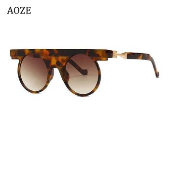2020 Moda prihodnosti koncept BL0014 stil sodobne Ženske sončna očala vintage ravno krog blagovno znamko design sončna Očala sončna očala UV400