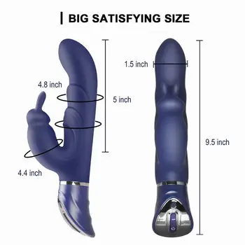 G Spot Rabbit Vibrator Za Klitoris Stimulator Čarobno Palico Thrusting Dildo Ženska Klitoris Sex Shop Odraslih Igrače Za Ženske