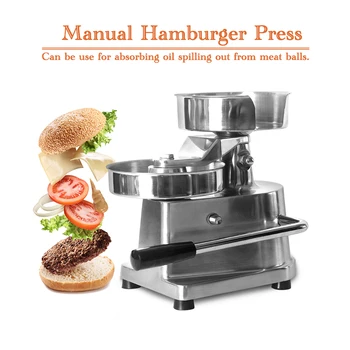 150mm Priročnik Hamburger Pritisnite Pralni Burger Petra iz Nerjavečega Jekla Mesa Pic Maker Procesor Orodje Sendvič Cutlet Bakemeat Kuhinja