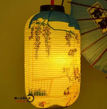 Japonska, Sushi, Trgovina Knjiga Luč Visoke Kakovosti Nepremočljiva Papir Svetilka Visi Velika Svetloba Saten Bar Dekorativni Objave Hiša Dekor