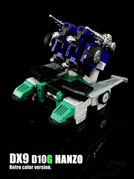 Oversize 27 CM Preoblikovanje DX9 D10G MFT27D MFT27G G1 MP ravni SIXSHOT Šest, s katerimi se Soočajo Zver, Modra,Zelena Akcija Slika Robot Model Igrača