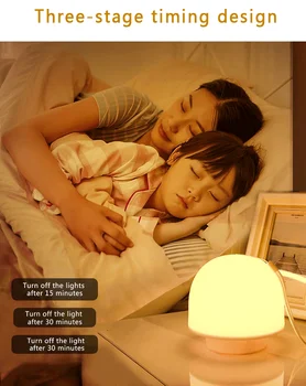Notranji Oddaljen Nadzor LED Nočna Lučka Doma Dekor Tabela Noč Svetlobe USB Polnjenje Gob Namizno Svetilko na Prostem, Otroci Nočne Luči