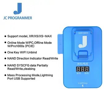 JC Pro1000S PCIE NAND Programer JC P8 P7 za IP 7 7P 8 8P X XSMAX XR iPad PRO Read Write Error Test Stalnica