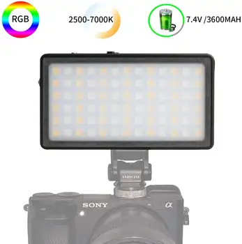 Andycine Ultra Tanek Zatemniti LED Video Luč LED Zaslon z Baterijo V Kamero DSLR Fotografije Razsvetljavo Fill Light
