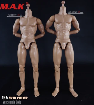 BD009/BD010 1/6 obsega prilagodljiv golih vojak številke modela z deli, barve kože, mišic moški človek fant telo slika 12' glavo
