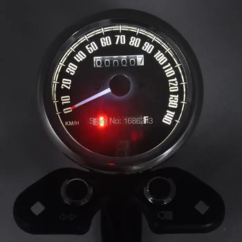 Univerzalni Aluminija Lupine motorno kolo merilnik Hitrosti, Števec kilometrov 12V 98mm Paše Za Honda Suzuki Harley po Meri, Novo