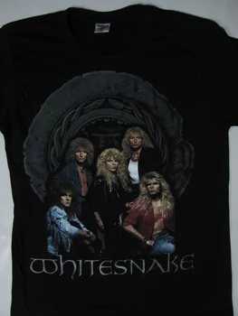 Whitesnake - Tour 87-88 T-shirt (S-XXXL) Tshirt Moški, Black Kratek Rokav Bombaž Hip Hop T-Shirt Natisniti Tee Majice Kratek Rokav