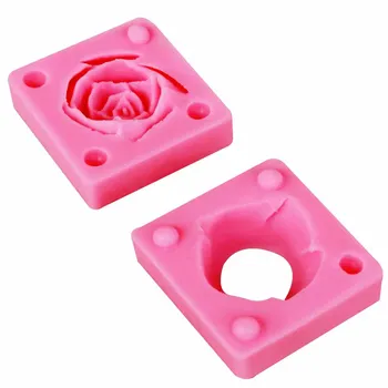 Sophronia 2PCS Rose Cvet UV Smolo Nakit Silikonsko Plesni Silikonske Smole Plesni Nakit, Izdelava DIY Obrti m780