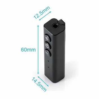 VAORLO Šport Posnetek Sprejemnik Bluetooth 4.1 Adapter Z 3,5 mm Jack Stereo Hi-fi Zvok Na Zvočnik Slušalke, Komplet za Nadzor Glasnosti