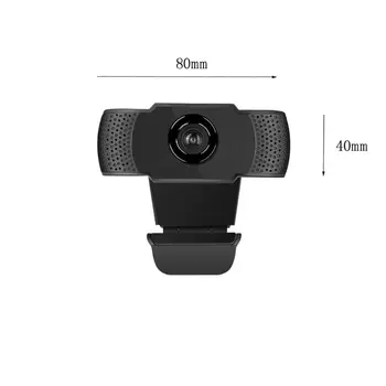 USB Webcam 1080P Spletna Kamera Webcam za Namizni Računalnik Prenosni računalnik Vgrajen Stereo Mikrofon, Računalnik, Fotoaparat