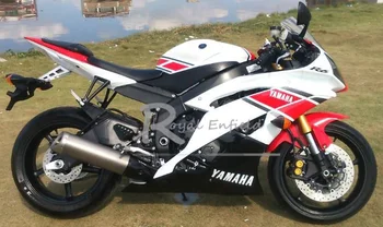 Motorno kolo izpušnih plinov Za Yamaha YZF R6 YZFR6 sredini povezavo Cevi, Priključek za 1998 - 2019 2018 2017 leta Glušnika Spremenjen Pobeg