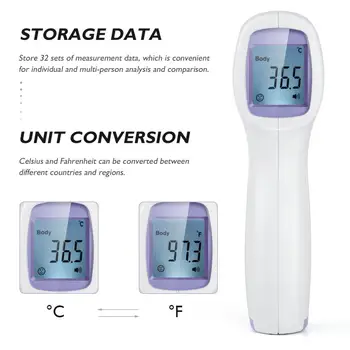 Brezkontaktno Digitalni Infrardeči Termometer Infrarojo Digitalni Termometer LCD-Zaslon Laserski Senzor Temperature Orodje
