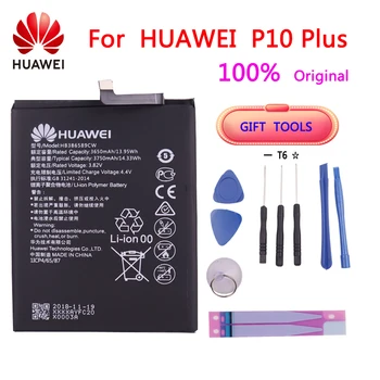 Prvotne HB386589CW 3650mAh Baterija Za Huawei P10 Plus Batterie Bateria Akumulator Mobilnega Telefona z orodji,
