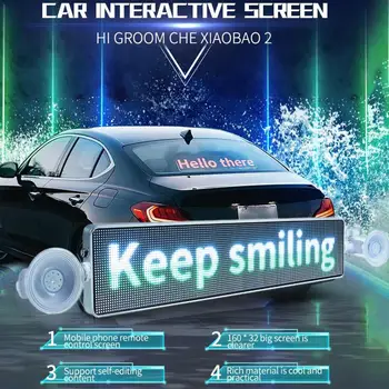 Nova LED Avto Zadnje Okno Prijavite Odbor Auto LED Drsenje prikazovanje Sporočil Odbor Poslovnih Oglaševanje Orodje za Združljive iOS in Android