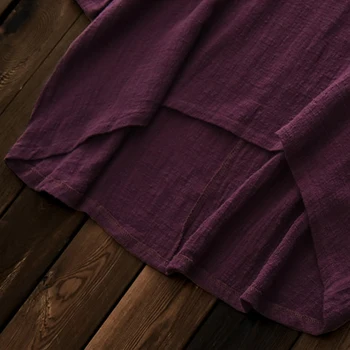Johnature Ženske Bombaž Perilo T-Shirt Bat Rokav Vrh 2020 Jeseni Novo Vintage O-Vratu Plus Velikost Ženske Oblačila, Casual Kratek T-Shirt
