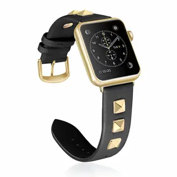 Luksuzni Zakovice Slog Usnje Watchband za Apple Watch Band Serije 5 4 3 2 1 Zapestnico Moški/Ženske Trak 40 mm 44 mm 38 mm 42mm