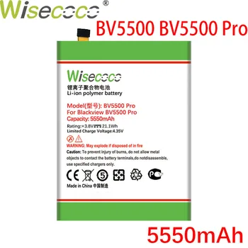 Wisecoco BV5500 5550mAh Baterija Za Blackview BV5500 BV 5500 Pro Telefon Visoke kakovosti +Številko za Sledenje