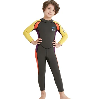 2,5 MM Neoprena Fantje Toplotne Wetsuits Celotno telo, Fant, Otroci, Anti-UV Toplo Potapljaške Obleke, Surf Kopalke Obleko za otroke Novo leto 2020