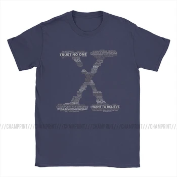 Moške Modrost X-Datoteke T Srajce X Datoteke Scully Mulder Nlp Tujcev TV Oblačil Vintage Posadke Vratu Tee Majica Ideja za Darilo T-Majice