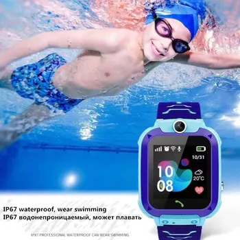 Otroci Pametno Gledati GPS tracker Sport nepremočljiva IP67 Plavanje GPS, WiFi LBS Položaja SOS klic kamera Otrok ure V12