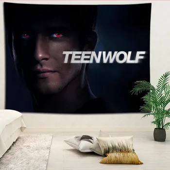 Teen Wolf Tapiserije Visi krpo v ozadju stene, ki zajemajo spalnico obnovo posteljo dekoracijo tapiserija po meri logo