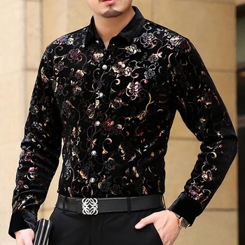 Mu Yuan Yang 2020 Moški Modni flanela srajce Formalno Dolg Rokav črna majica blagovne Znamke mens oblačila Velike Velikosti 3XL 50 % off рубашка