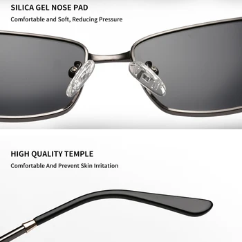KATELUO 2020 Klasična moška sončna Očala Polarizirana Objektiv UV400 Moška sončna Očala Pravokotnik Očala za Vožnjo Očala Za Moške 2236