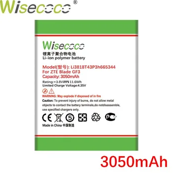WISECOCO Li3818T43P3h665344 3050mAh Baterija Za ZTE Blade GF3 T320 Telefon +Številko za Sledenje