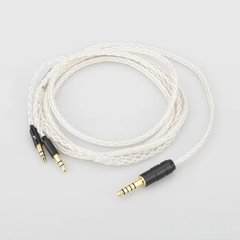 Audiocrast HI-fi 8 Jeder 7N OCC Silver Plated OCC Uravnoteženo Slušalke nadgradnjo kabel kabel Za Hifiman SUNDARA he400i he400s HE560