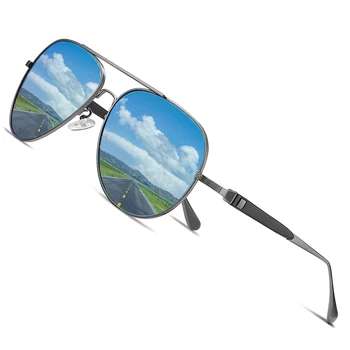AOFLY blagovno ZNAMKO DESIGN Pilotni sončna Očala Moških Polarizirana Kovinski Okvir, Anti-Glare Zrcalni Objektiv 2020 Moda Ribolov sončna Očala Moški UV400