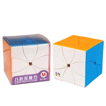 YuXin ZhiSheng 8 Osem Listov M Magnetni Magic Cube Krivulja Kreativno Modeliranje Hitrost Puzzle Možganov Dražljivke Izobraževalne Igrače Za Otroke