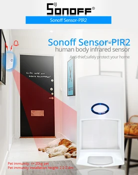 SONOFF RF Most/PIR2/DW1 Vrata In Okna Alarm Senzor, Wifi Brezžični Signal Pretvornika 433MHZ Smart Home Security Alarmni Sistem